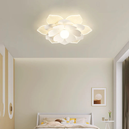 Modern petal flower ceiling light for interior decoration - vue 4 sur 10