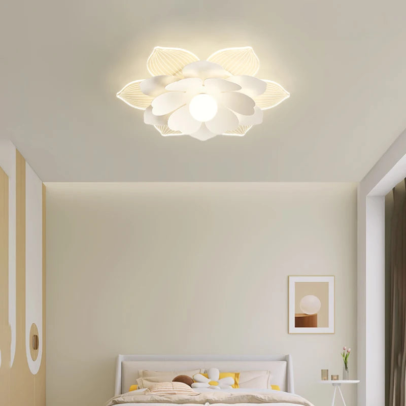Modern petal flower ceiling light for interior decoration - vue 3 sur 10