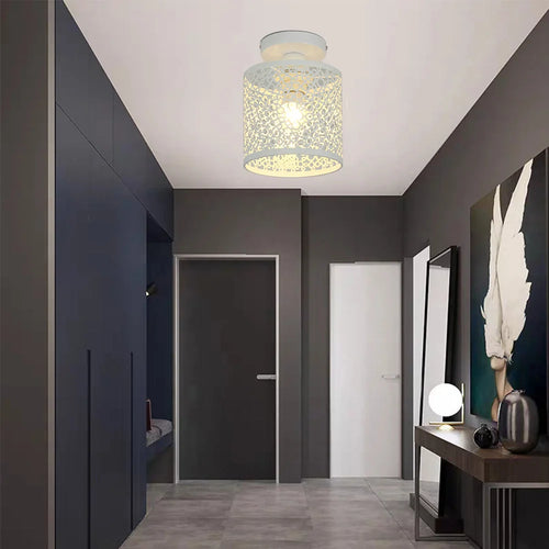 Modern iron pendant light retro style for interior decoration - vue 5 sur 7