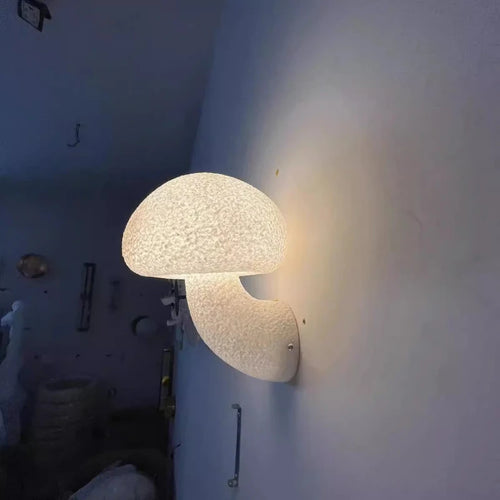 Nordic design mushroom wall light for indoor and outdoor use - vue 6 sur 7