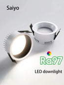 Ultra-slim aluminium anti-glare LED downlight for home