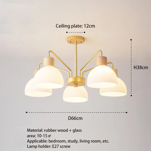 Modern pendant light with glass shade for kitchen island - vue 8 sur 11