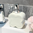 creative flower shaped ceramic bottle for gel and soap