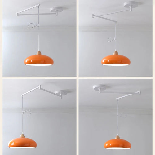 Modern swinging arm LED pendant light - vue 7 sur 30