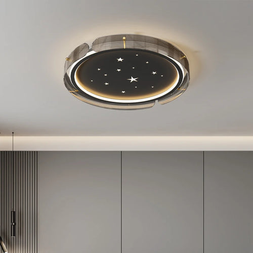 Minimalist led ceiling light with starry sky and premium design - vue 6 sur 7