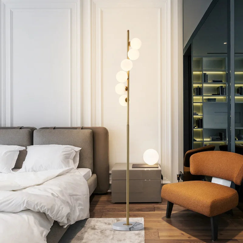 Spiral glass table lamp for interior decoration - vue 4 sur 6