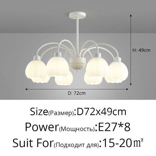 Modern LED chandelier decorative pendant light - vue 11 sur 12