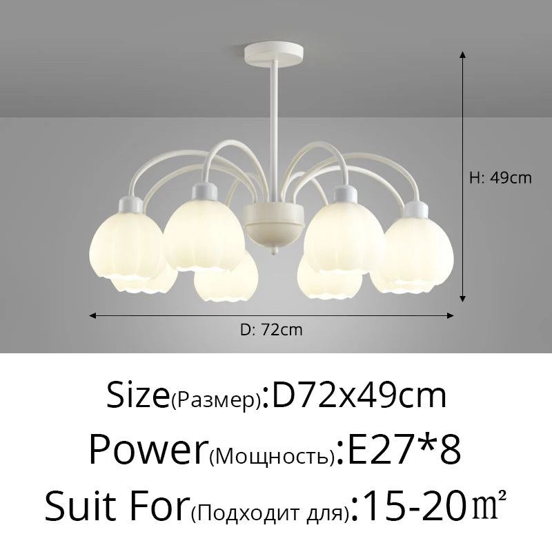 Modern LED chandelier decorative pendant light - vue 11 sur 12