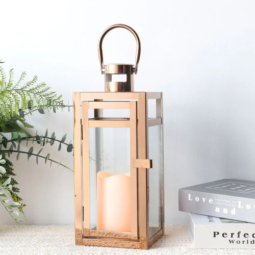 Stainless steel candle holder hanging lanterns for events and decoration - vue 4 sur 10
