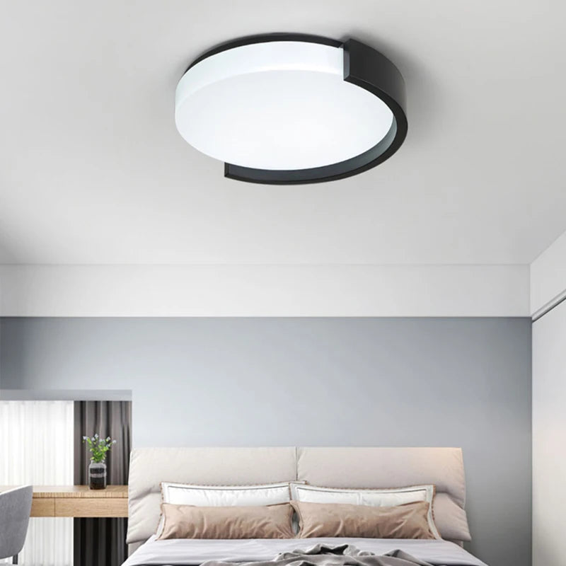 Modern decorative round LED ceiling light - vue 3 sur 10