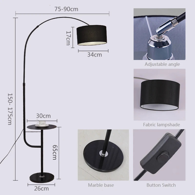 Simple modern nordic floor lamp for interior decoration - vue 6 sur 10