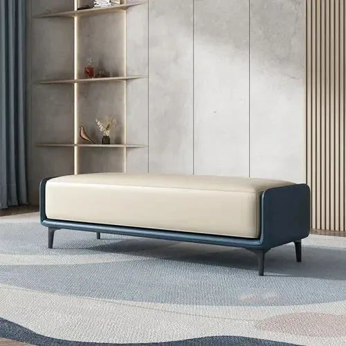 Italian leather stools for designer and modern interiors - vue 15 sur 16