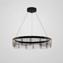 Modern glass LED chandelier for interior decoration
