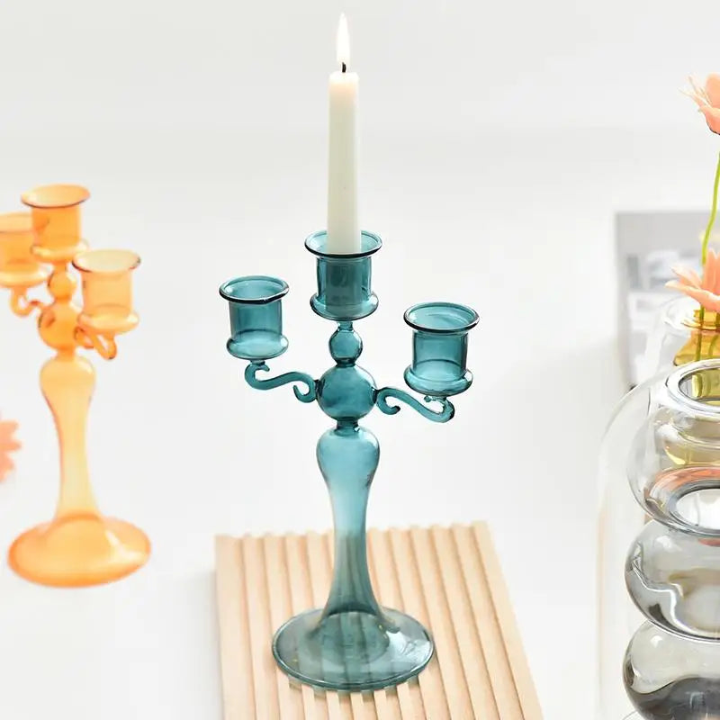 Decorative three-head candle holder for all occasions