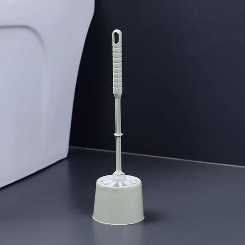 Toilet brush with holder and soft bristles for quick cleaning - vue 8 sur 8