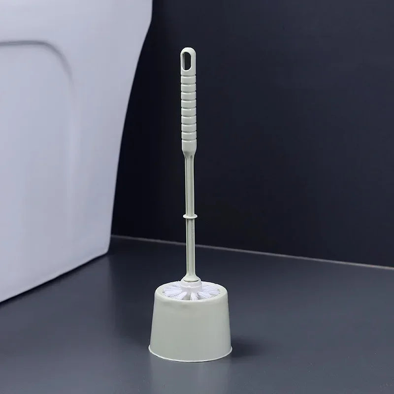Toilet brush with holder and soft bristles for quick cleaning - vue 7 sur 8