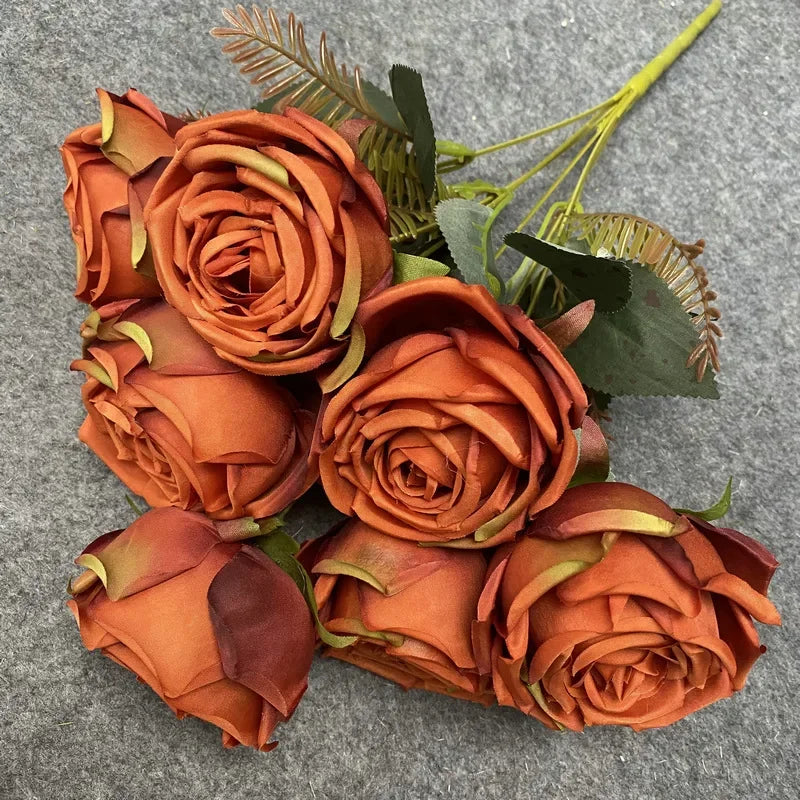 Artificial rose bouquet for weddings and garden decoration