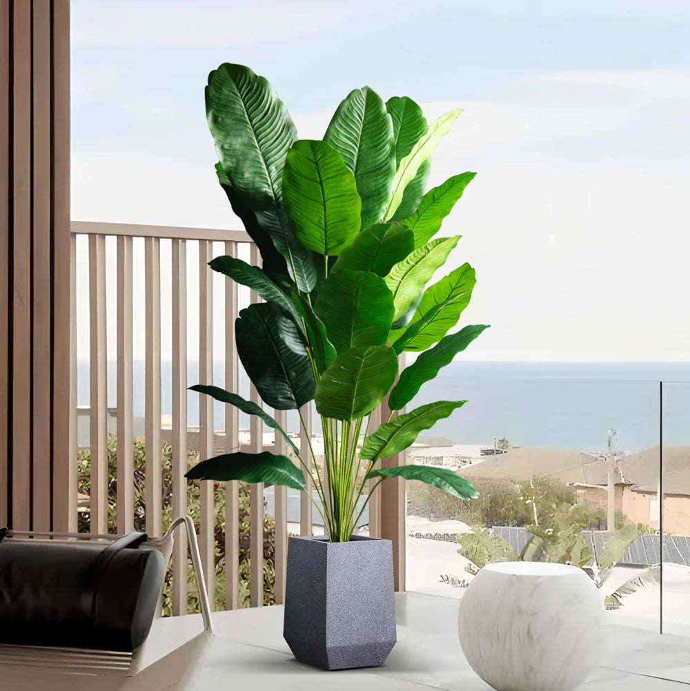 Large artificial bird of paradise tree for indoor and garden decor