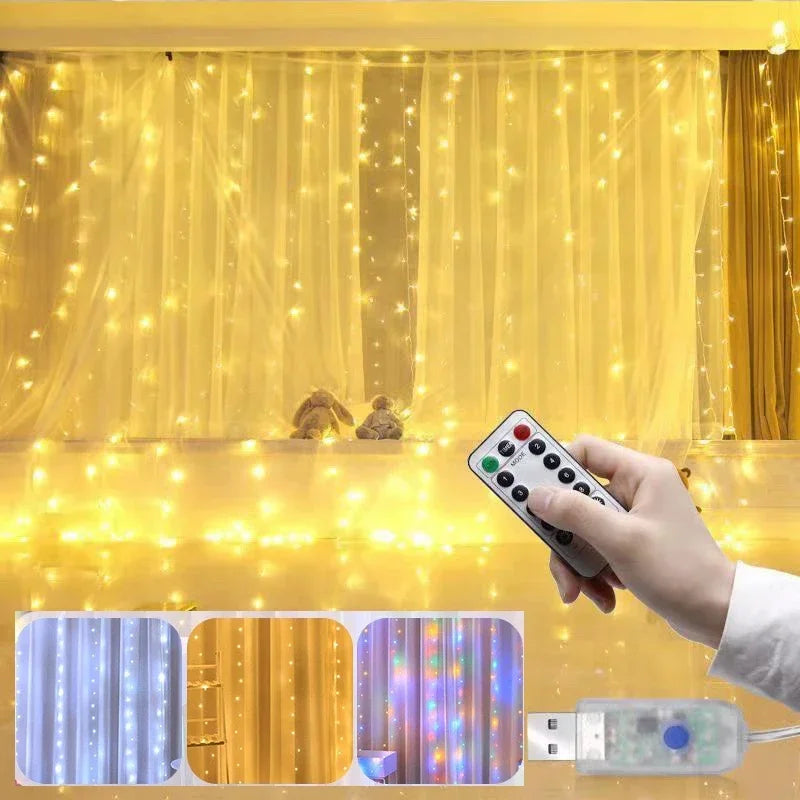 LED string lights for Christmas and festive decoration - vue 6 sur 14