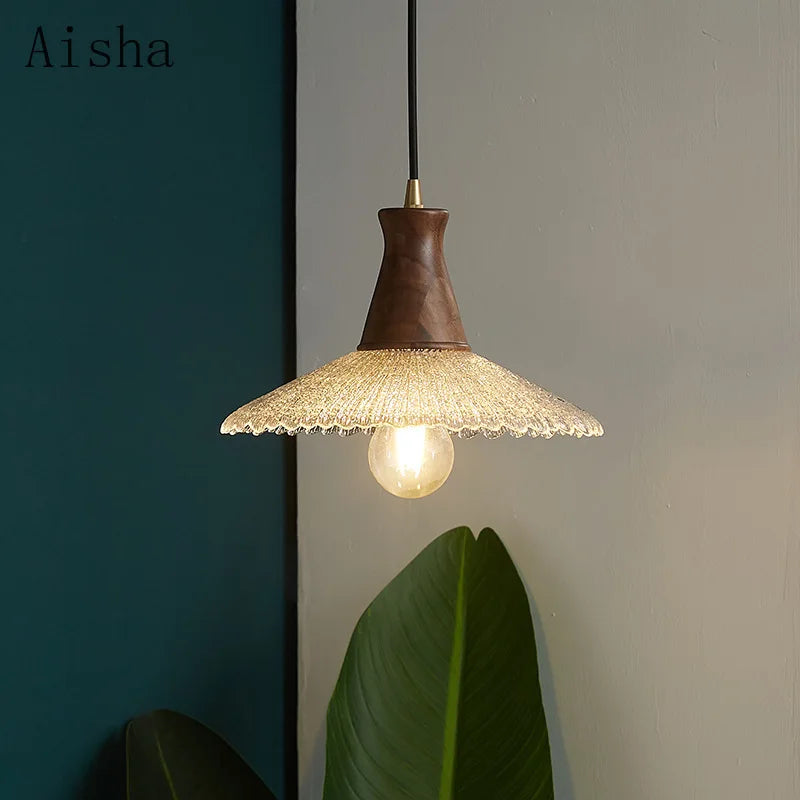 French style copper pendant light for retro bar lighting - vue 4 sur 8