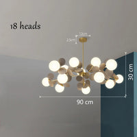 Sandyha modern coloured glass creative chandelier for hotel