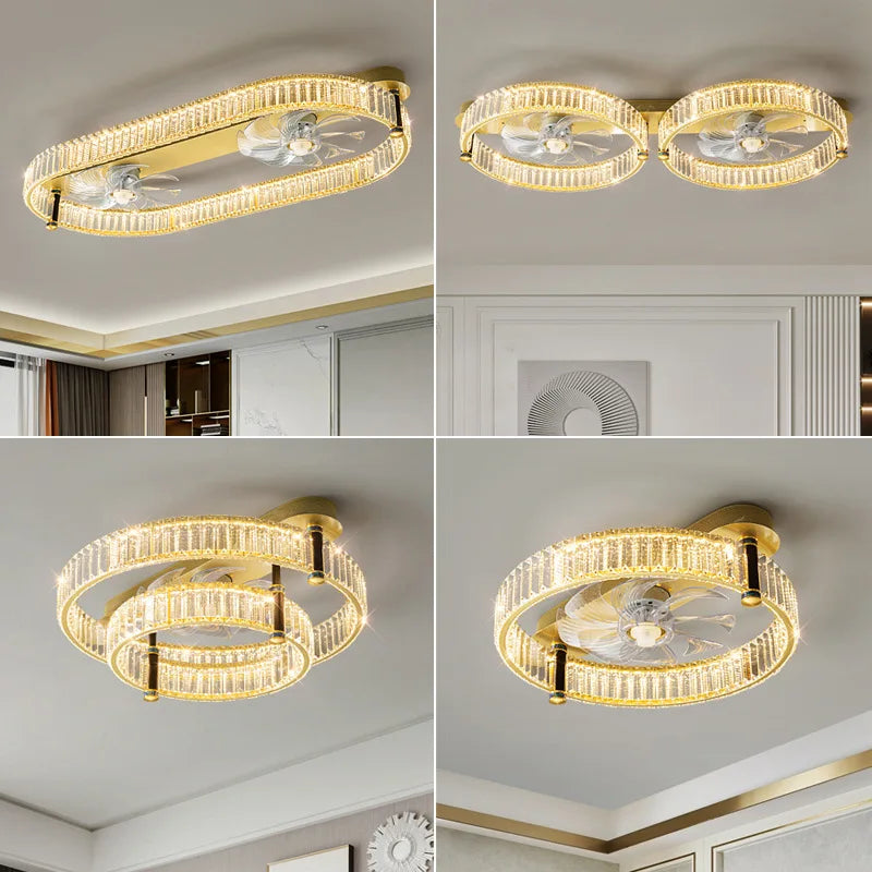 Modern crystal ceiling light for elegant interiors
