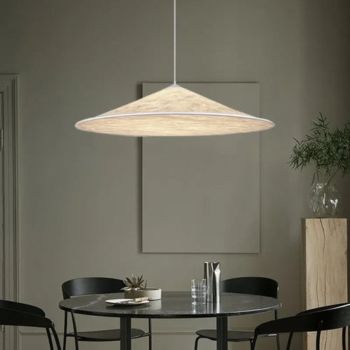 Modern silk pendant light for bars, restaurants and retro interiors