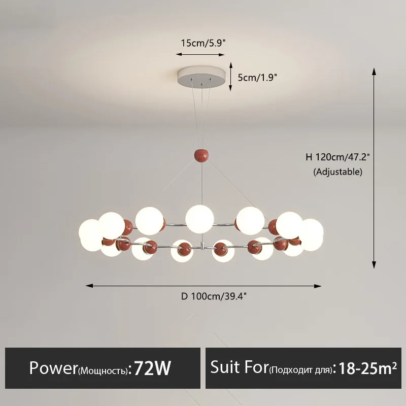 Modern decorative pendant chandelier for the home - vue 12 sur 21