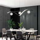 Sandyha LED stars clear glass ball chandelier