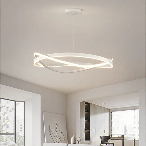 Modern LED pendant light for elegant interior décor - vue 4 sur 12
