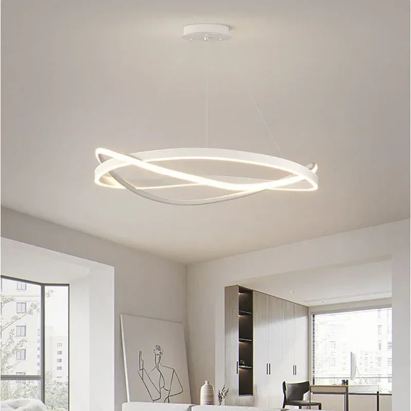 Modern LED pendant light for elegant interior décor - vue 4 sur 12