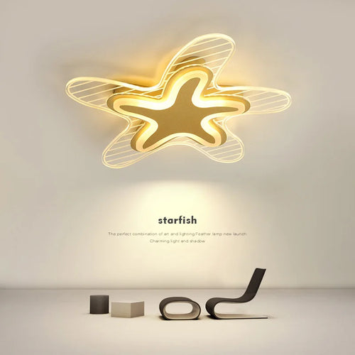LED star ceiling light for decoration and interior lighting - vue 5 sur 12