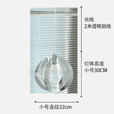Nordic acrylic pendant light for modern decor - vue 10 sur 14