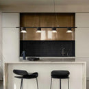 Modern minimalist personalised acrylic stone pendant light