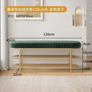 soft flannel leather ottoman shoe stool pouf and cushion