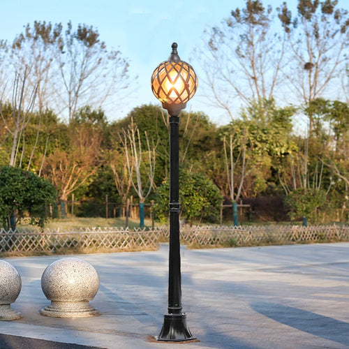 Decorative single-head LED garden lamp - vue 2 sur 8