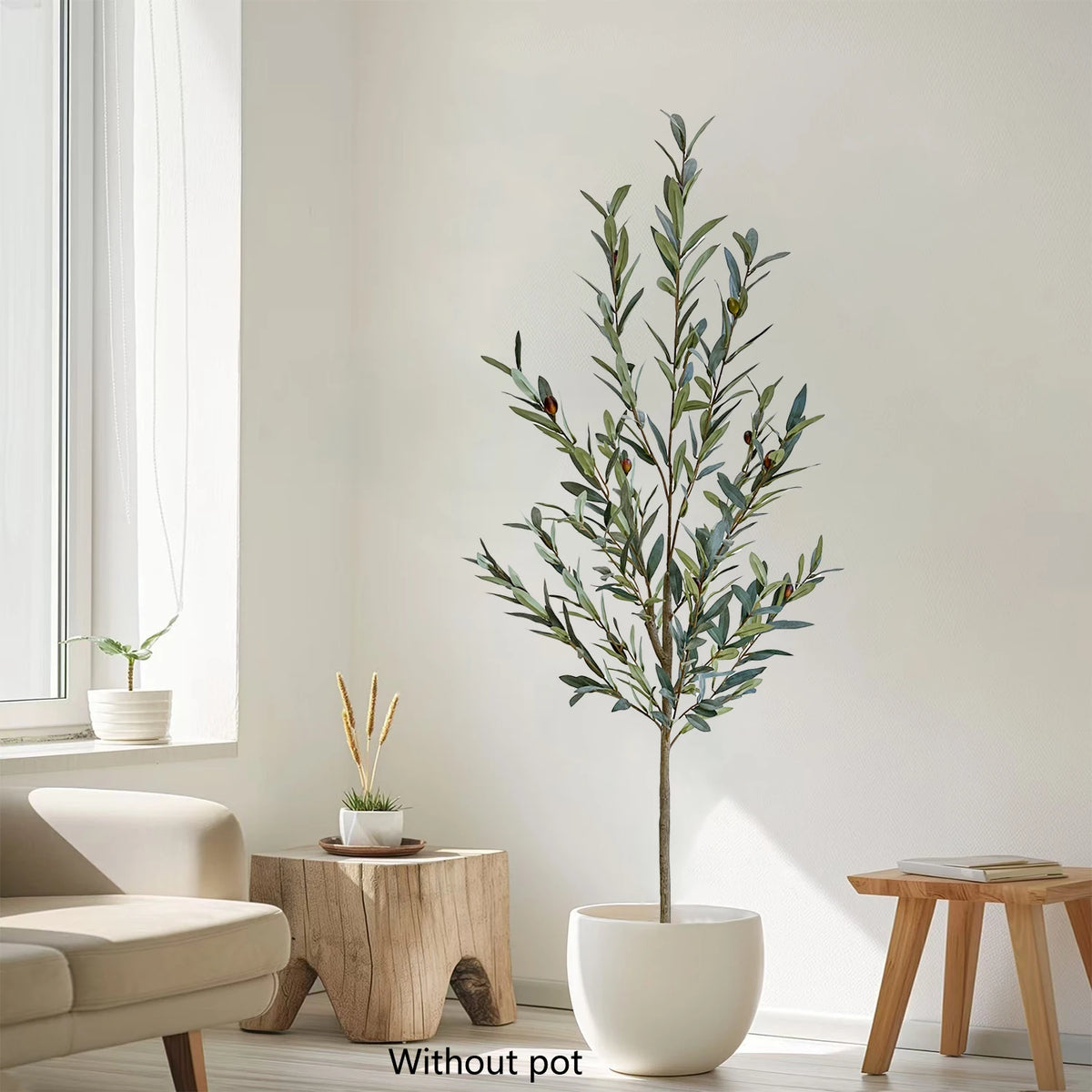 Realistic artificial olive tree for indoor and outdoor decoration