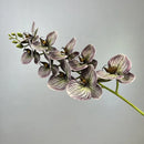 Decorative artificial butterfly orchid flowers in cotton and silicone