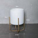 removable and freestanding gold flower stand for elegant plants