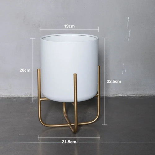 removable and freestanding gold flower stand for elegant plants - vue 12 sur 12