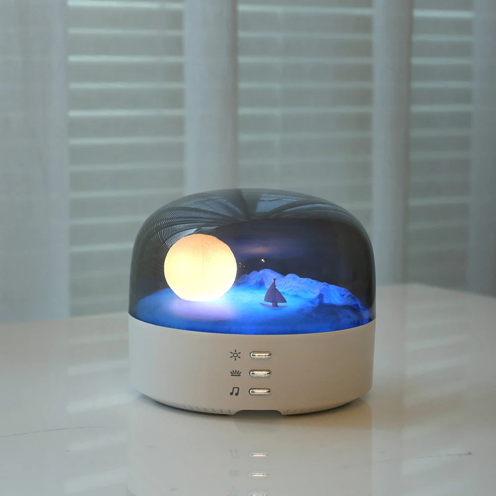 Toucan bird USB rechargeable night light Bluetooth table lamp for children's bedroom and Christmas decor - vue 10 sur 10
