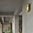 Retro brass wall light industrial style waterproof for outdoor use