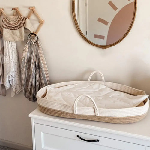 baby sleeping basket in light and soft cotton