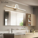 Modern wall light for minimalist bathroom mirror