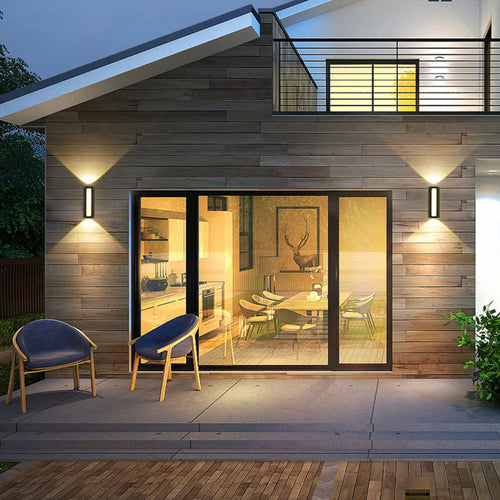 applique murale led pour éclairage extérieur et jardin - vue 7 sur 8