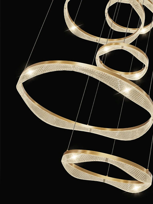 Modern nordic style LED pendant light for elegant interiors - vue 6 sur 10