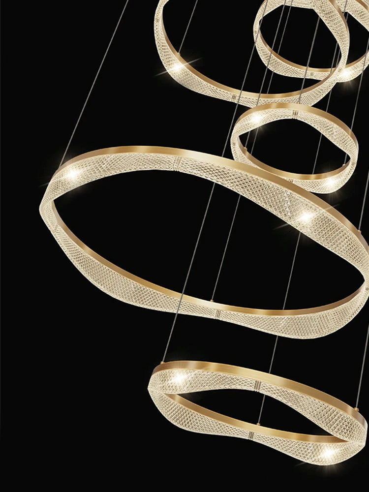Modern nordic style LED pendant light for elegant interiors - vue 5 sur 10