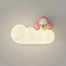 Nordic children's LED wall light with animal, moon and sun designs