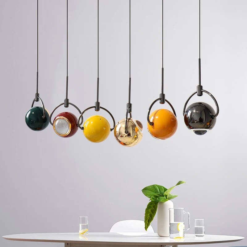 LED hanging ball design pendant light - vue 2 sur 11
