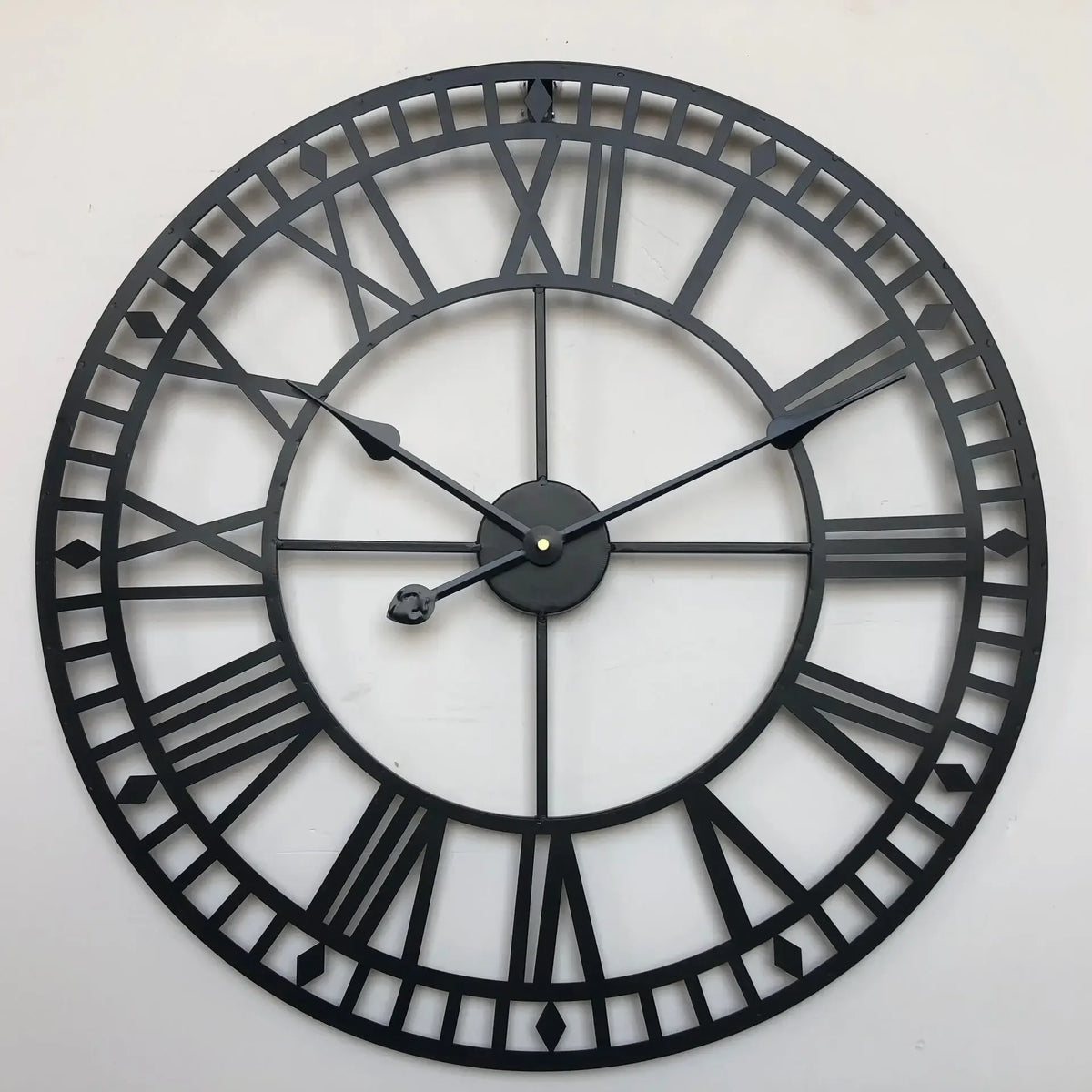 vintage industrial metal decorative wall clock for interior